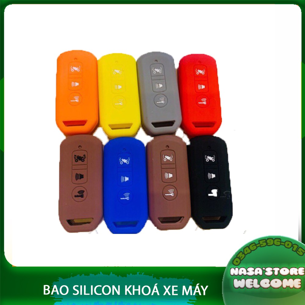 🔥🔥 Bao silicon chìa khóa Smart key  Silicon bảo vệ cho Remote full màu