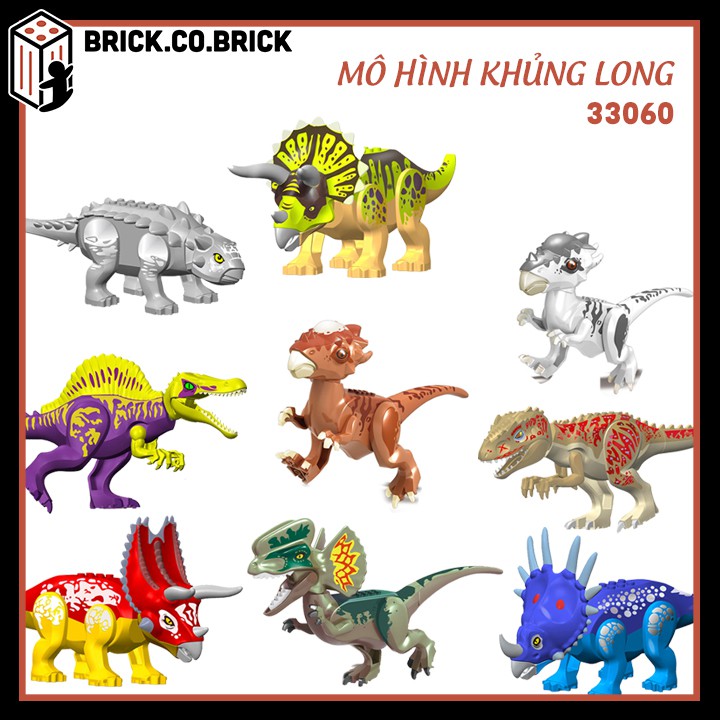Khủng Long Lego Mô Hình Lắp Ráp Khủng Long Bạo Chúa Dinosaur Jurassic World Loại To - MỚI NHẤT 33060