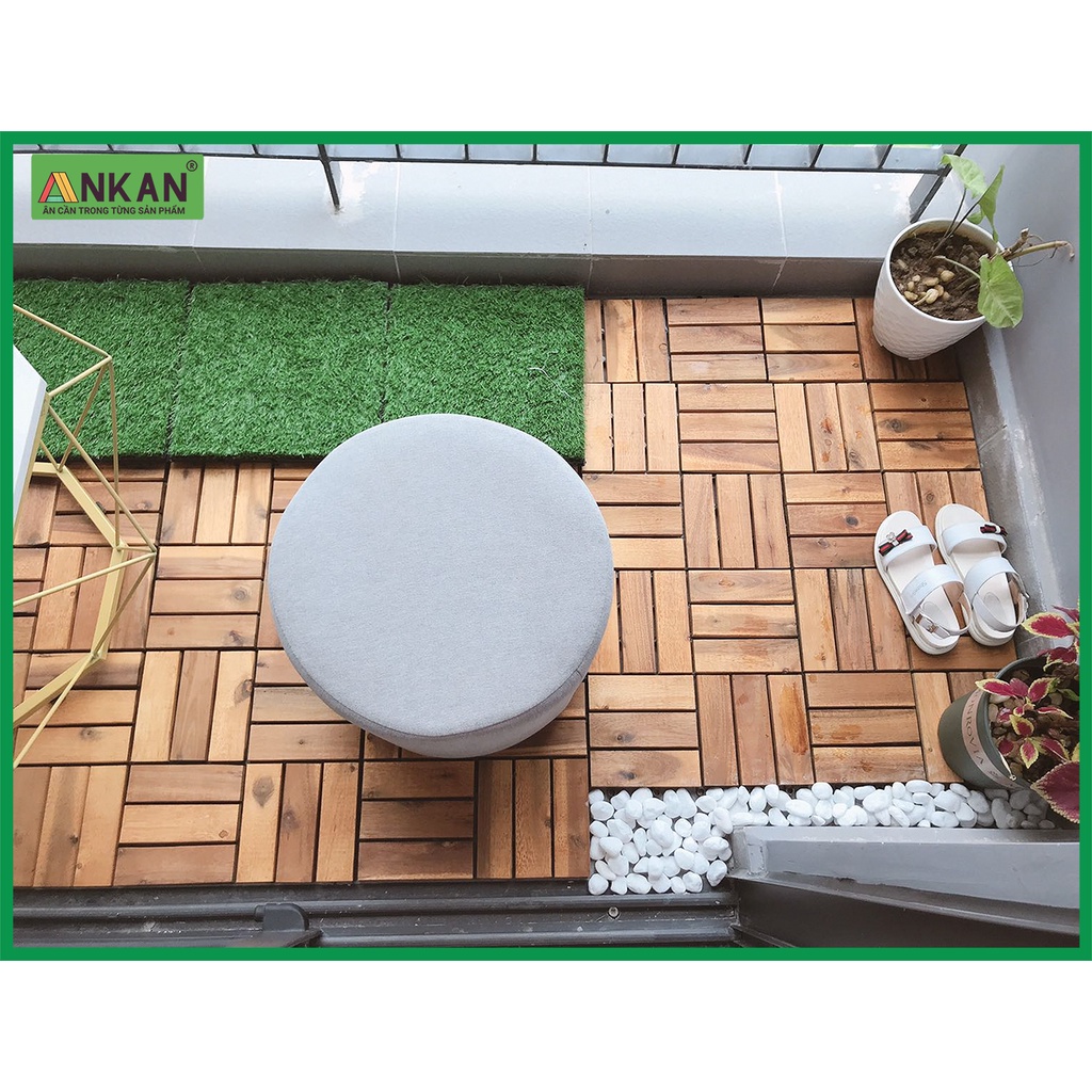 Vỉ Cỏ Nhân Tạo Dùng Để Lót Sàn Ban Công, Sân Vườn, Văn Phòng, Sân Thượng, Có Thể Kết Hợp Với Vỉ Gỗ Lót Sàn