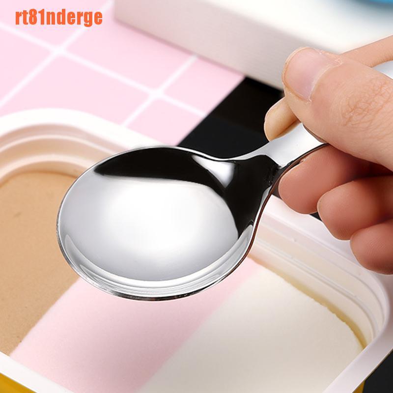 Muỗng Múc Gia Vị Bằng Thép Không Gỉ Tay Cầm Ngắn Dễ Thương