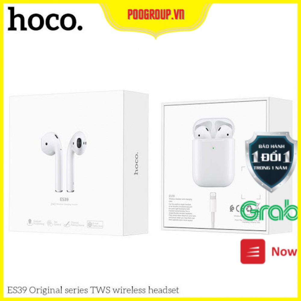 TAI NGHE BLUETOOTH SẠC KHÔNG DÂY HOCO ES39 / ES39 pro plus bản nâng cấp của ES49 - ÂM THANH CHUẨN - BH 1 NĂM poogroup