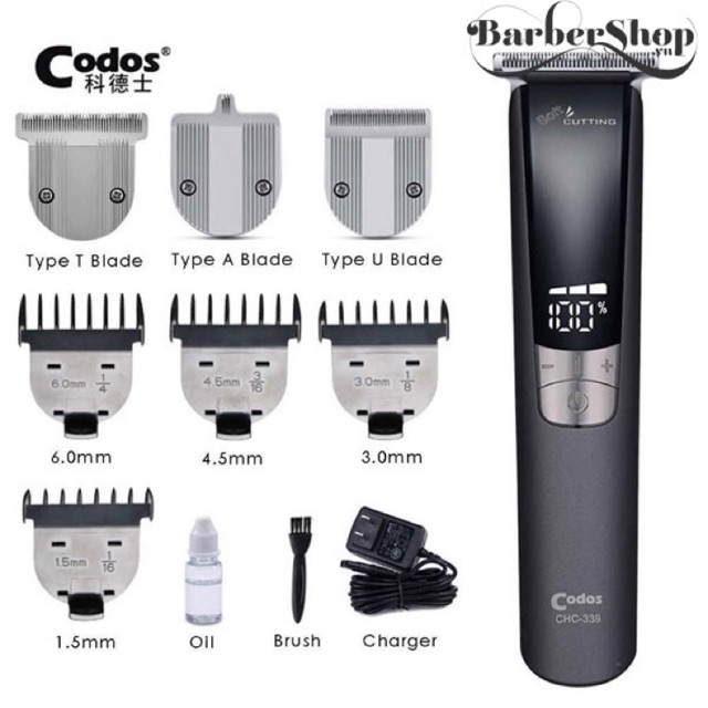 Tông đơ Codos CHC339 Fade Cạo Trắng Chân