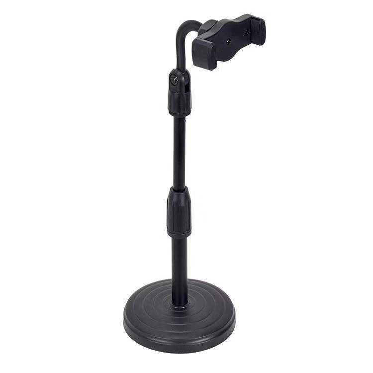 Giá Đỡ Điện Thoại Microphone Stands, Kẹp Chống Lưng 360 ,Đế Chân Tròn Để Bàn, Gia Đỡ Tiện Lợi Đa Năng