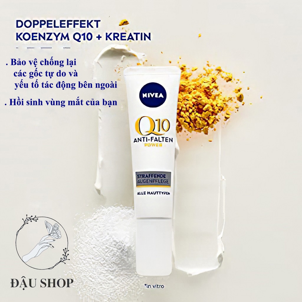 Kem dưỡng mắt chống lão hóa  Nivea Q10 Power