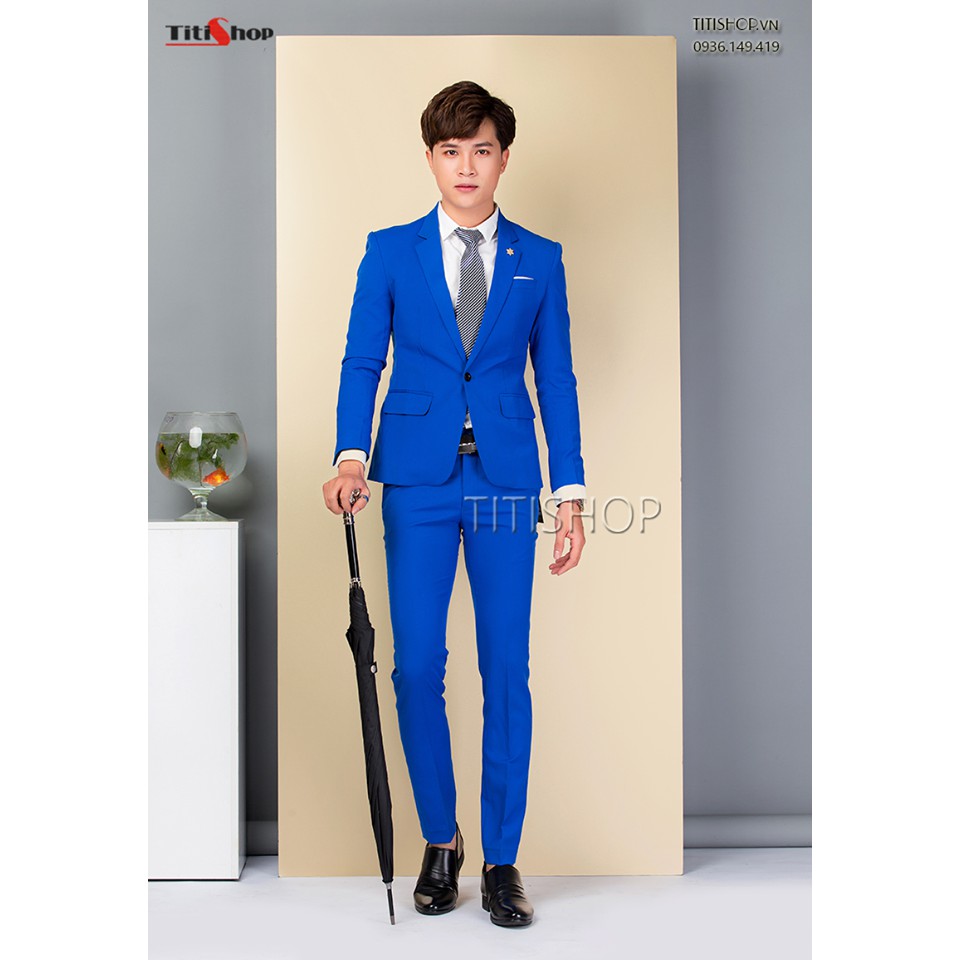 Áo Vest Nam TITISHOP AVN190 Xanh Dương