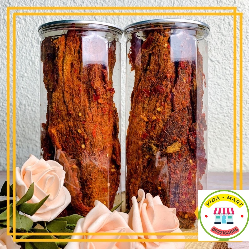 Bò Khô Miếng Hộp 270G, Thơm Ngon Ngọt Thịt, 100% Nguyên Liệu Từ Thịt Bò Tươi Thế Giới Ăn Vặt SP41232238
