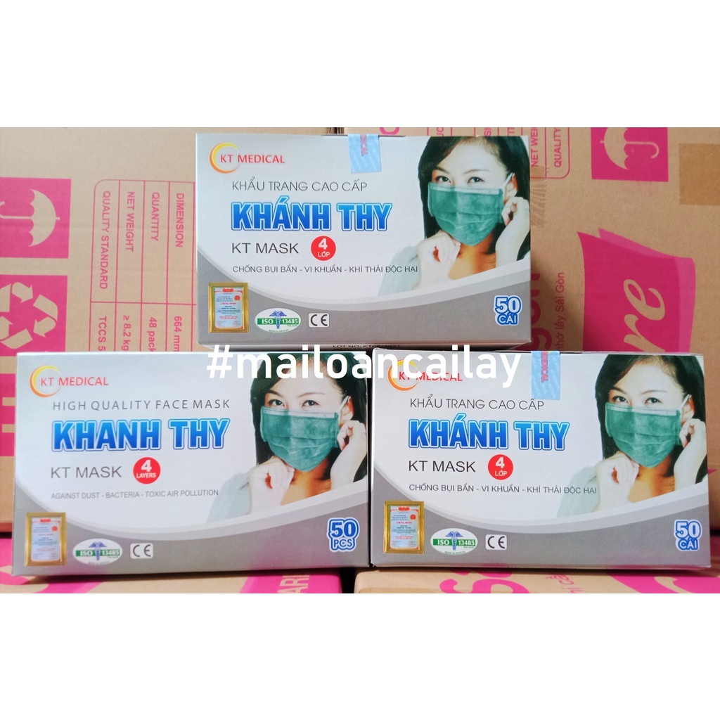 KHẨU TRANG Y TẾ 4 LỚP HỘP 50 CÁI 4U MASK