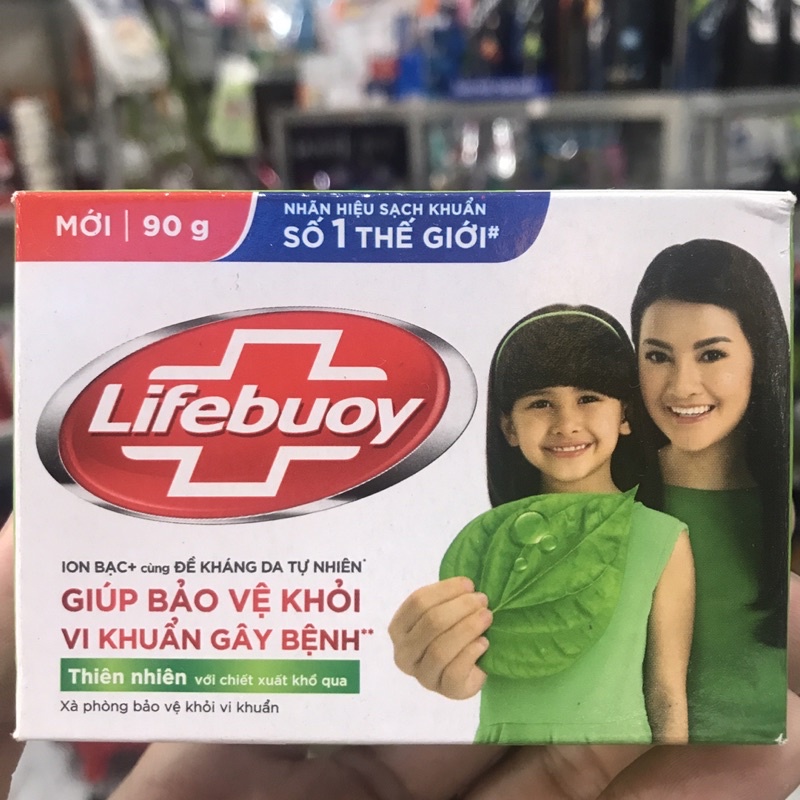 Xà phòng bảo vệ khỏi vi khuẩn Lifebuoy Lá Trà  Xanh 90g