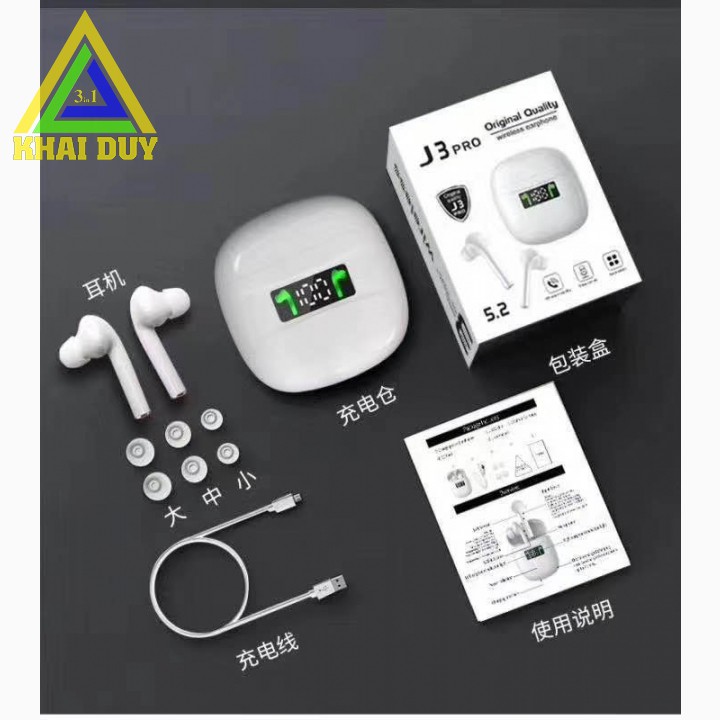 Tai Nghe Bluetooth J3 Pro / A01 TWS / Airpods Pro A3 TWS Cao Cấp Tốt Nhất Hiện Nay