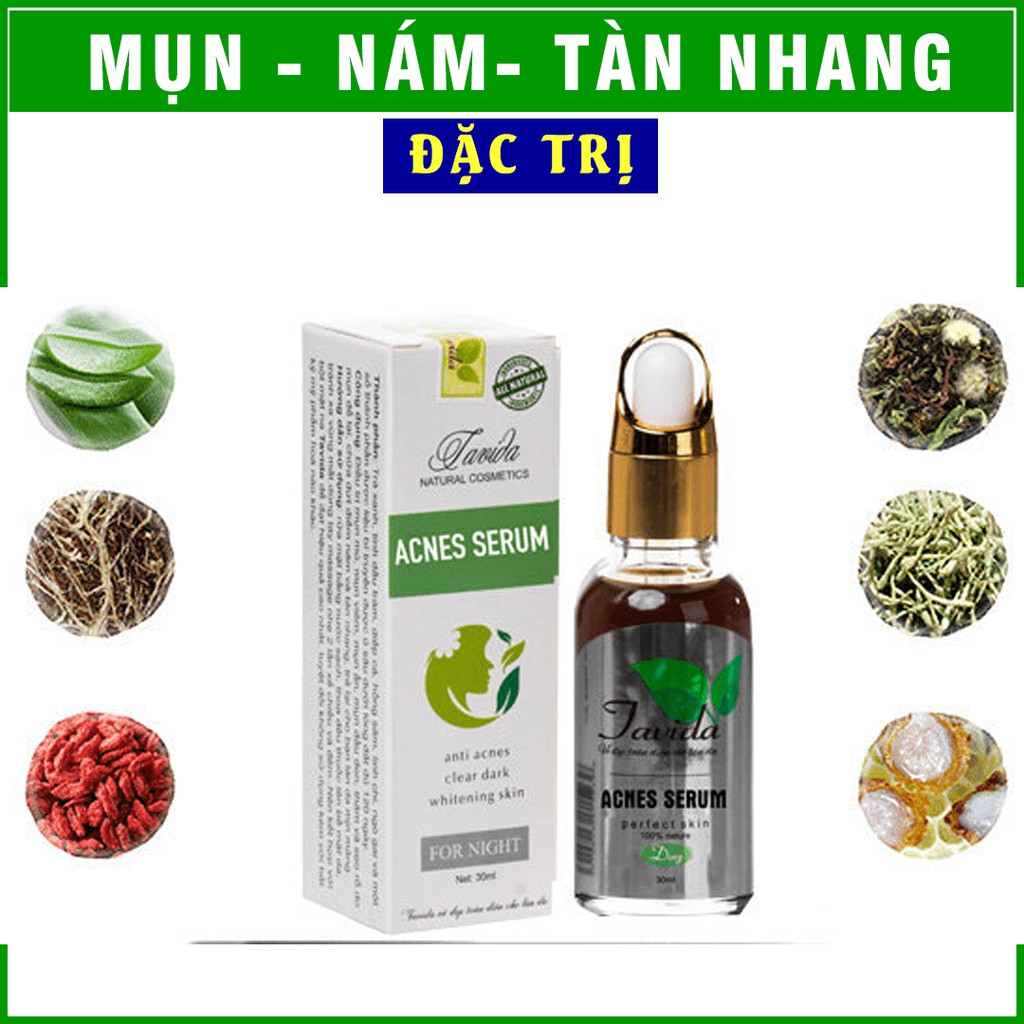 [RỂ NHẤT SÀN] TINH CHẤT SERUM TAVIDA DÀNH CHO DA MỤN THÂM NÁM