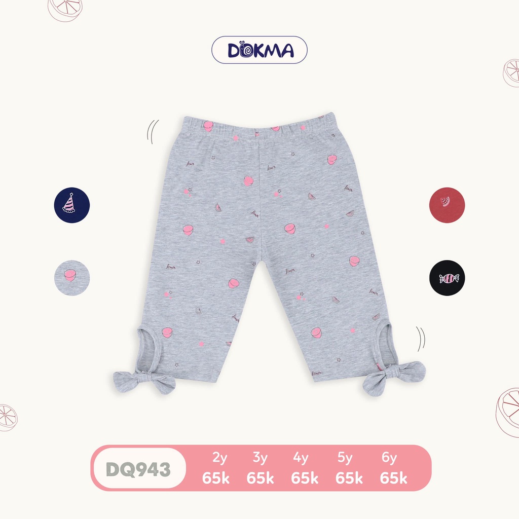 2-6Y Quần legging, quần lửng bé gái Dokma DQ943