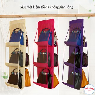 Túi Treo Bảo Quản Giỏ Túi Xách 6 Ngăn Tiện Dụng Tiết Kiệm Không Gian Nhà - br00511