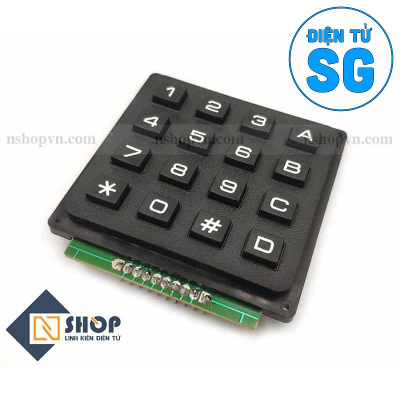 Bàn Phím Ma Trận Nhựa Cứng 4x4 Keypad - 4FLT