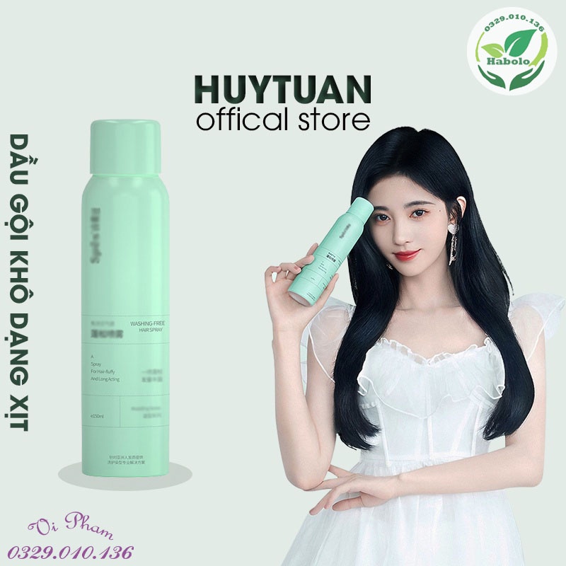 Dầu gội khô dạng xịt chống dầu bết tóc - Dầu gội đầu khô bồng bềnh suốt 8 tiếng.