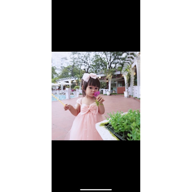 Váy tu tu hồng cam