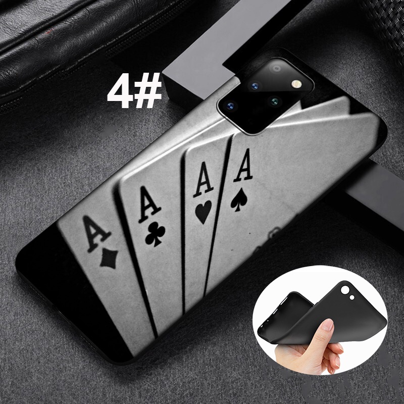 Ốp điện thoại silicon mềm XH39 in hình bài Poker nghệ thuật cho Samsung Galaxy A31 A41 A42 A51 A52 A71 A72 A81 A82 A91