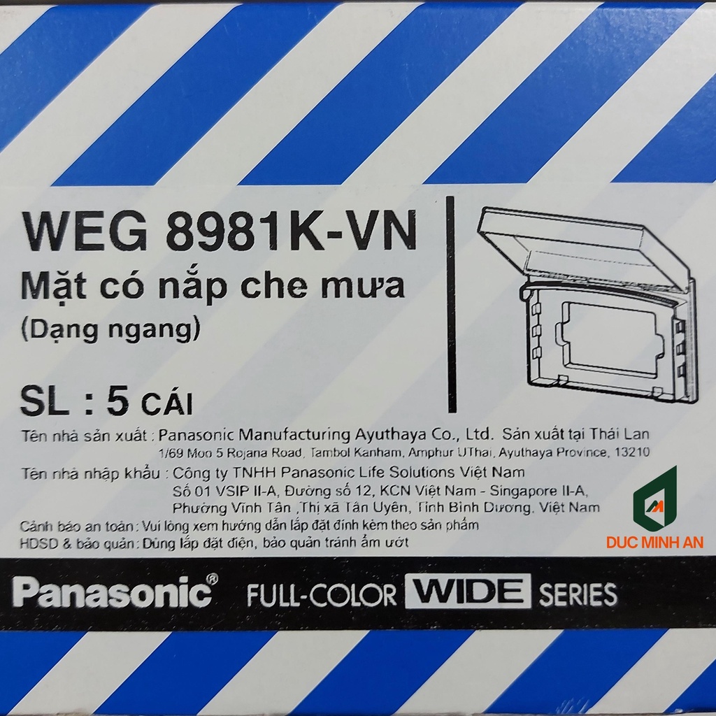 Mặt che mưa chống nước cho ổ cắm công tắc điện Panasonic WEG8981 hàng chính hãng, sản xuất tại Thái Lan