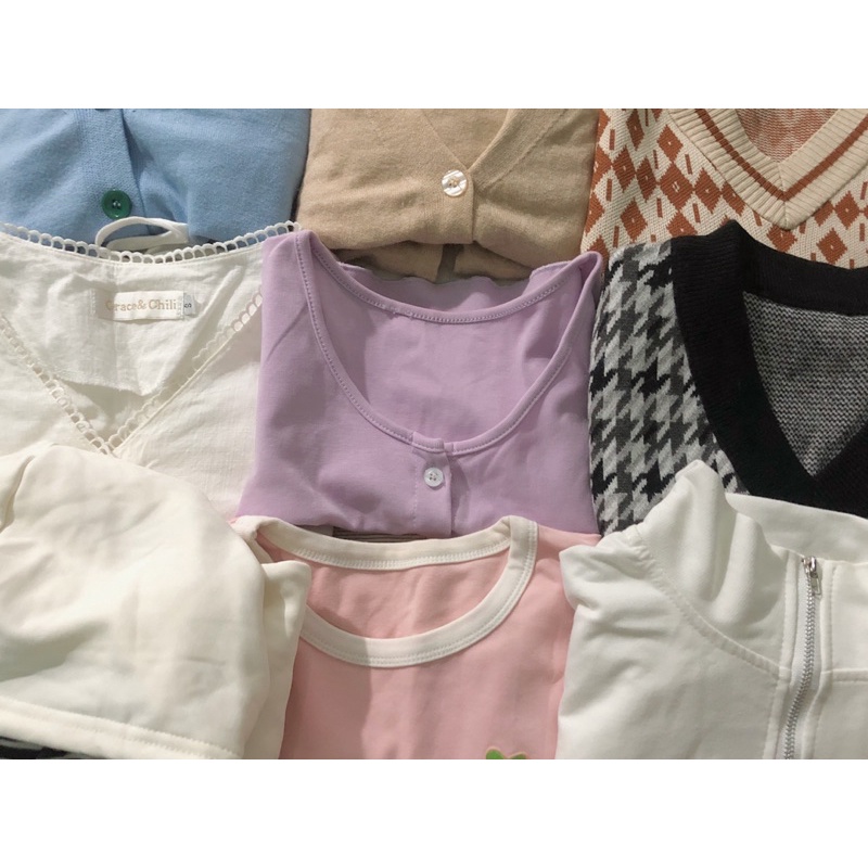 Pass set váy, áo cardigan, áo hoodie ..