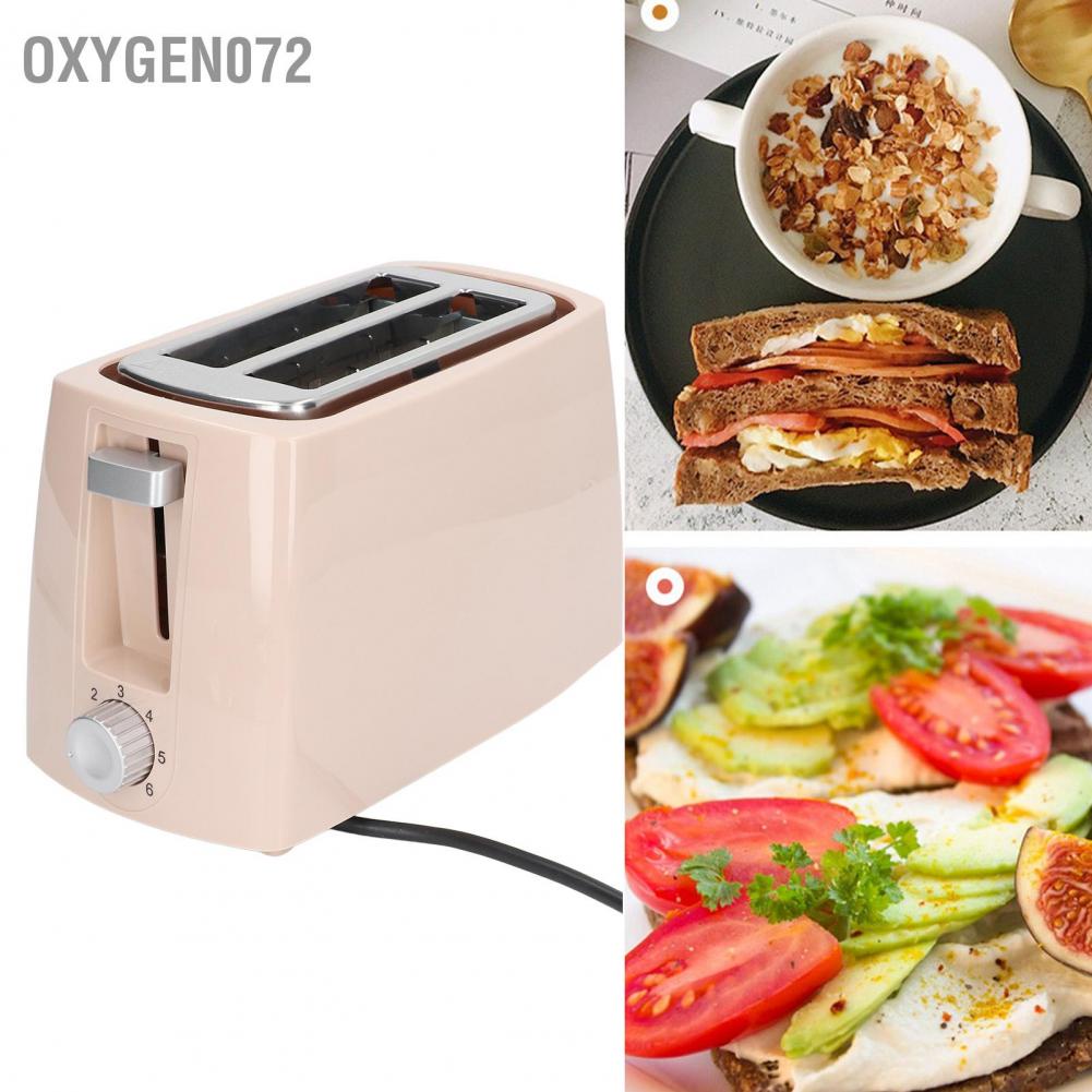 Máy Nướng Bánh Mì 2 Lát Tự Động Làm Nóng Nhanh Có Khay Tháo Rời Cho Gia Đình/Quán Cafe EU 220
