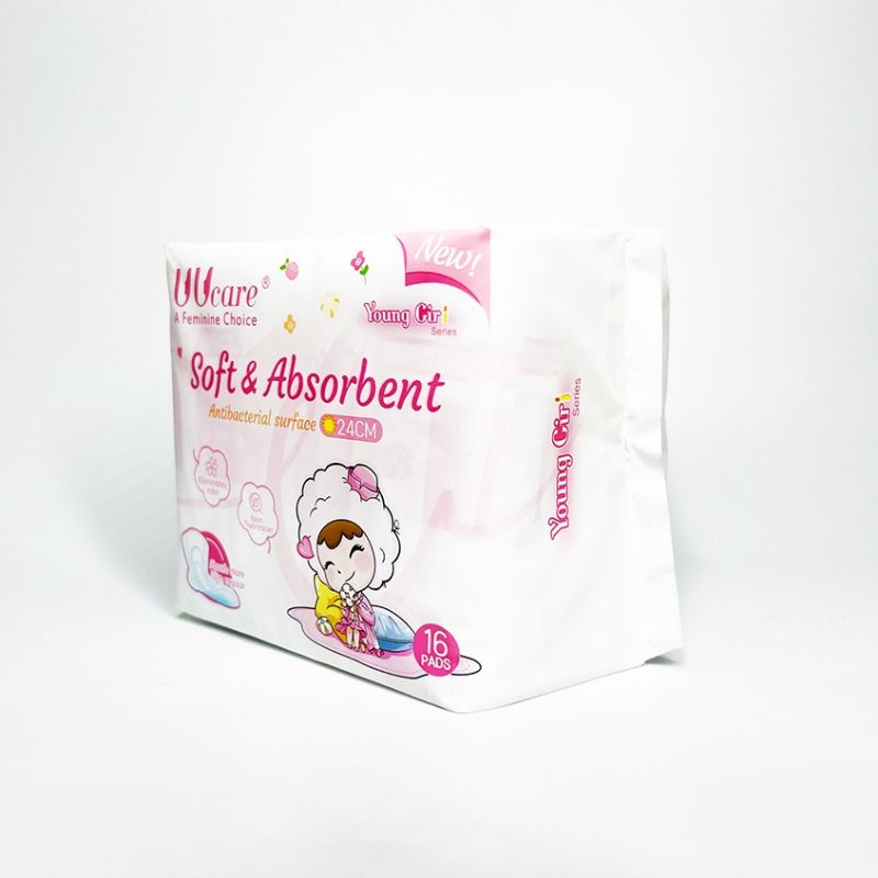 Băng vệ sinh Kháng Khuẩn UUcare YoungGirl 24cm  ban ngày