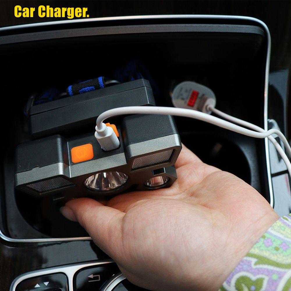 Đèn LED Đội Đầu Siêu Sáng Đa Năng Kèm Dây Cáp USB Tiện Dụng Mang Theo Câu Cá / Cắm Trại