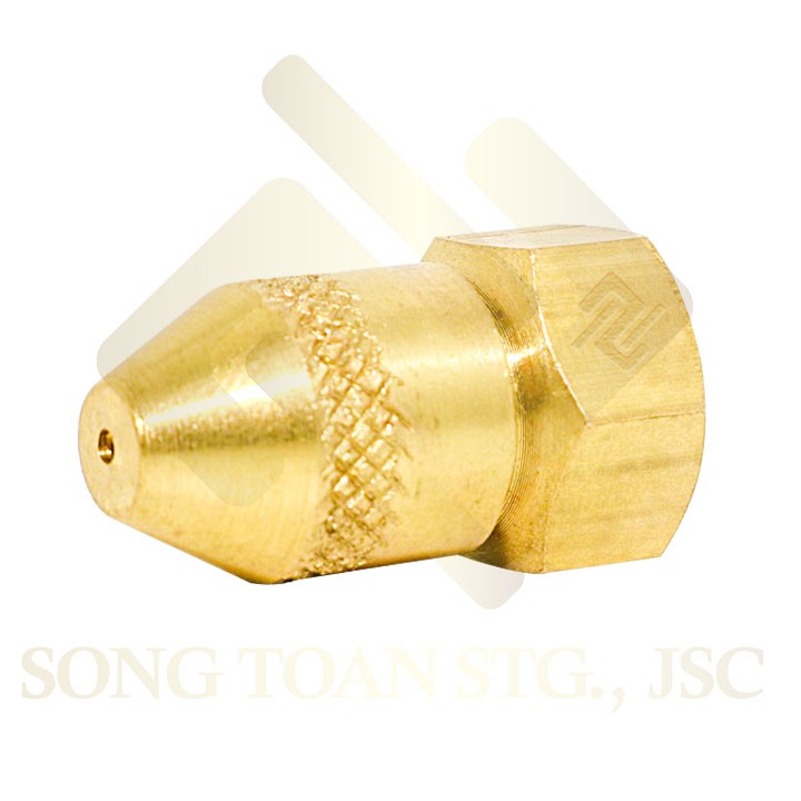 Béc Phun 1 Lỗ Ren Trong G 1/4 13 Điều Chỉnh Bán Kính Góc Phun Bình Xịt Khử Khuẩn Làm Mát Mái Bằng Đồng Thau