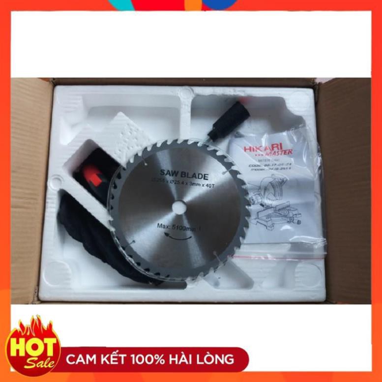 [Hàng Tốt]Máy Cắt Nhôm Đa Góc Hikari Lưỡi 255mm, công suất 1800W