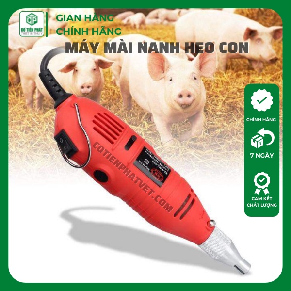 Máy mài nanh heo con, lợn con  cao cấp màu đỏ