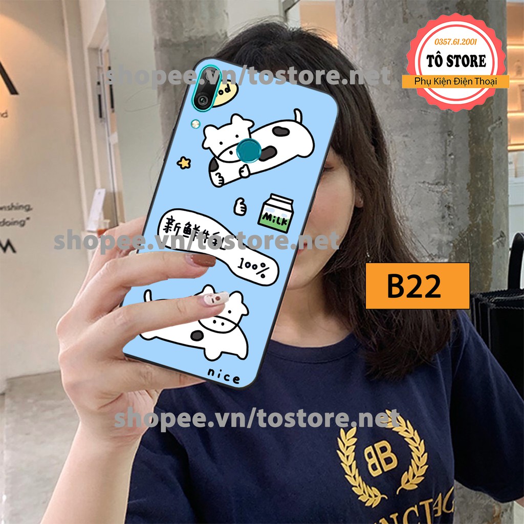 Ốp lưng Huawei Y7 Pro 2019 / Huawei Y9 2019 - Ốp lưng Huawei cao cấp, in hình bò sữa đáng yêu, cá tính