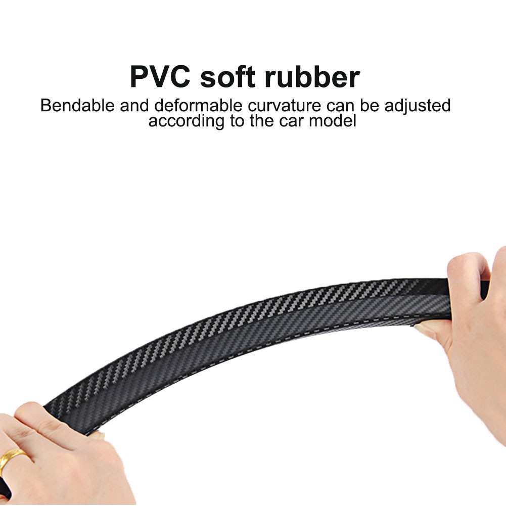 Bộ 2 dải sợi carbon 42cm trang trí viền bánh xe ô tô