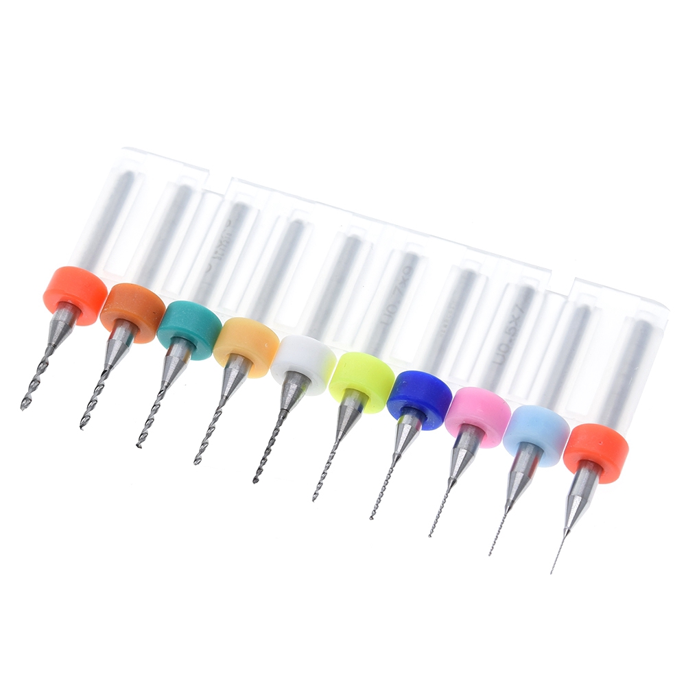 Set 10 Mũi Khoan Mini 0.3mm Đến 1.2mm Pcb | BigBuy360 - bigbuy360.vn