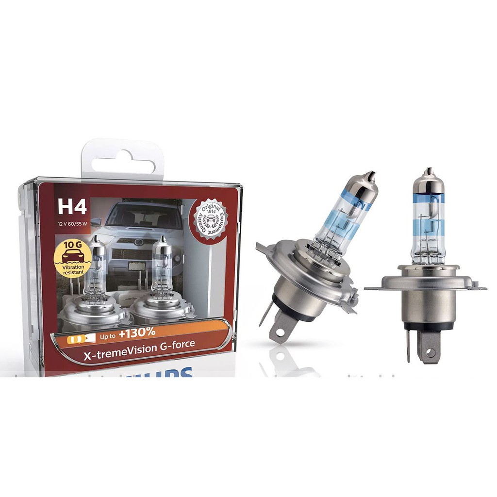 BÓNG ĐÈN Ô TÔ PHILIPS BÓNG ĐÈN XE HƠI HALOGEN PHILIPS H4 12362XVGS2 MÀU VÀNG NẮNG H4 12342 XVGS2 12V