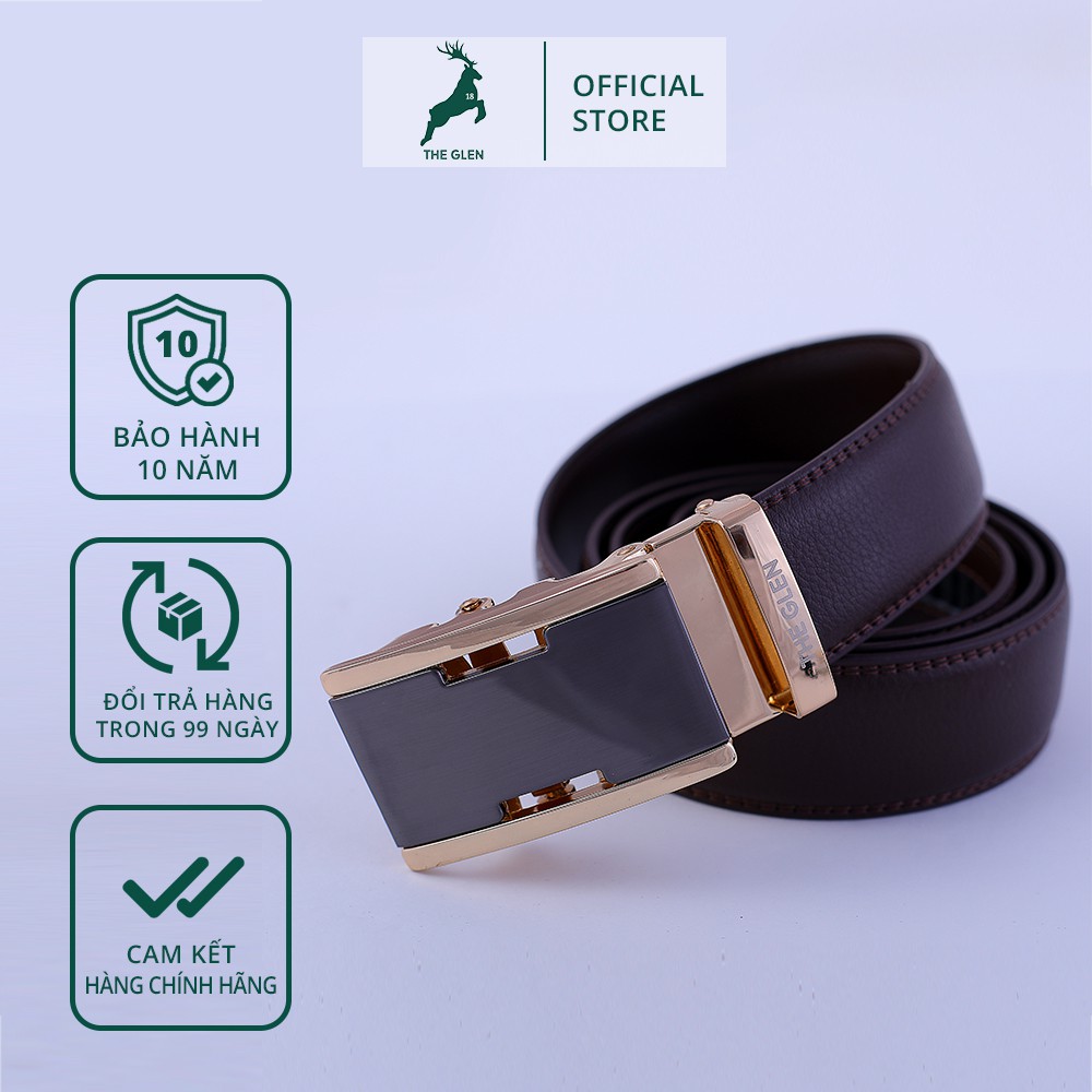 Thắt lưng nam thời trang hàn quốc - Dây lưng nam cao cấp 2021 da PU bảo hành 10 năm THE GLEN TG114