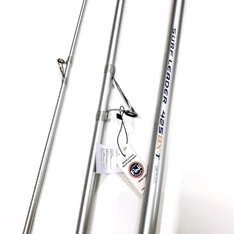 Cần câu lục 3 khúc shimano surf lead dài 4m25 BXT khuyên pát fuji + tặng phụ kiện 6 món y hình cần tải cá 20kg