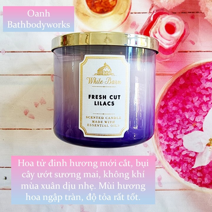 [Đủ mùi] Nến thơm 3 bấc Bath & Body Works (Auth)