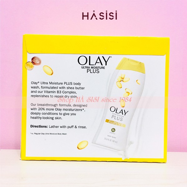 Bộ 3 Chai Sữa Tắm Olay Ultra Moisture Plus Body Wash (700ml x 3)