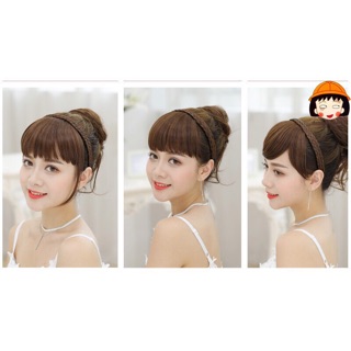 Tóc mái giả kèm băng đô