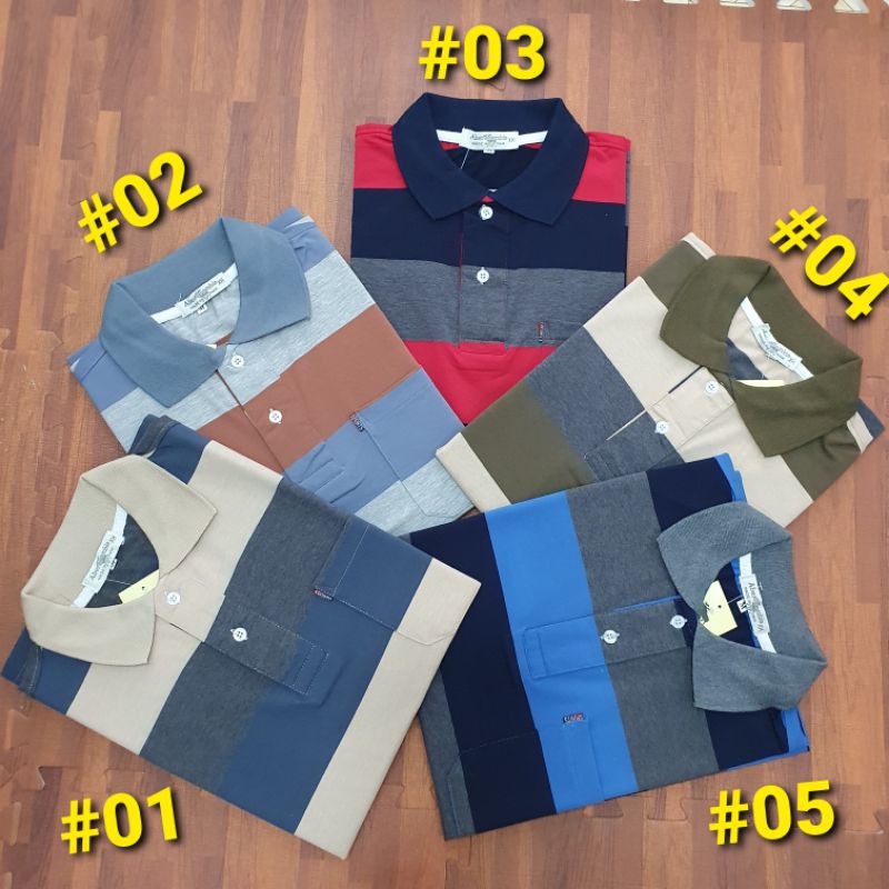 Áo Thun Nam Trung Niên Kẻ Sọc Hàng Cao Cấp