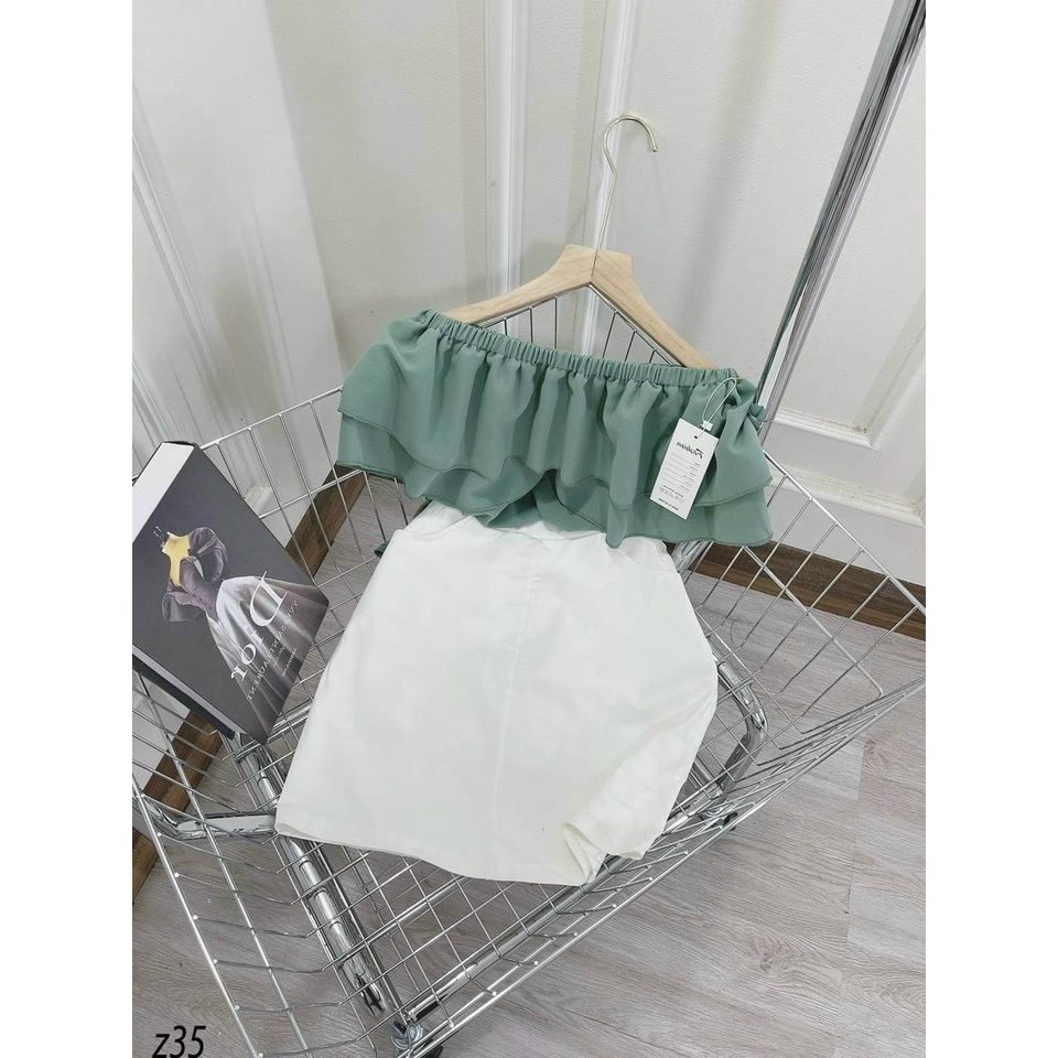 Set Đồ Nữ, Bộ Áo Mặc Với Chân Váy Phù Hợp Đi Chơi Đi Biển Thiế Kế Phong Cách Mới Thời Trang Nữ Xm Minh Phúc