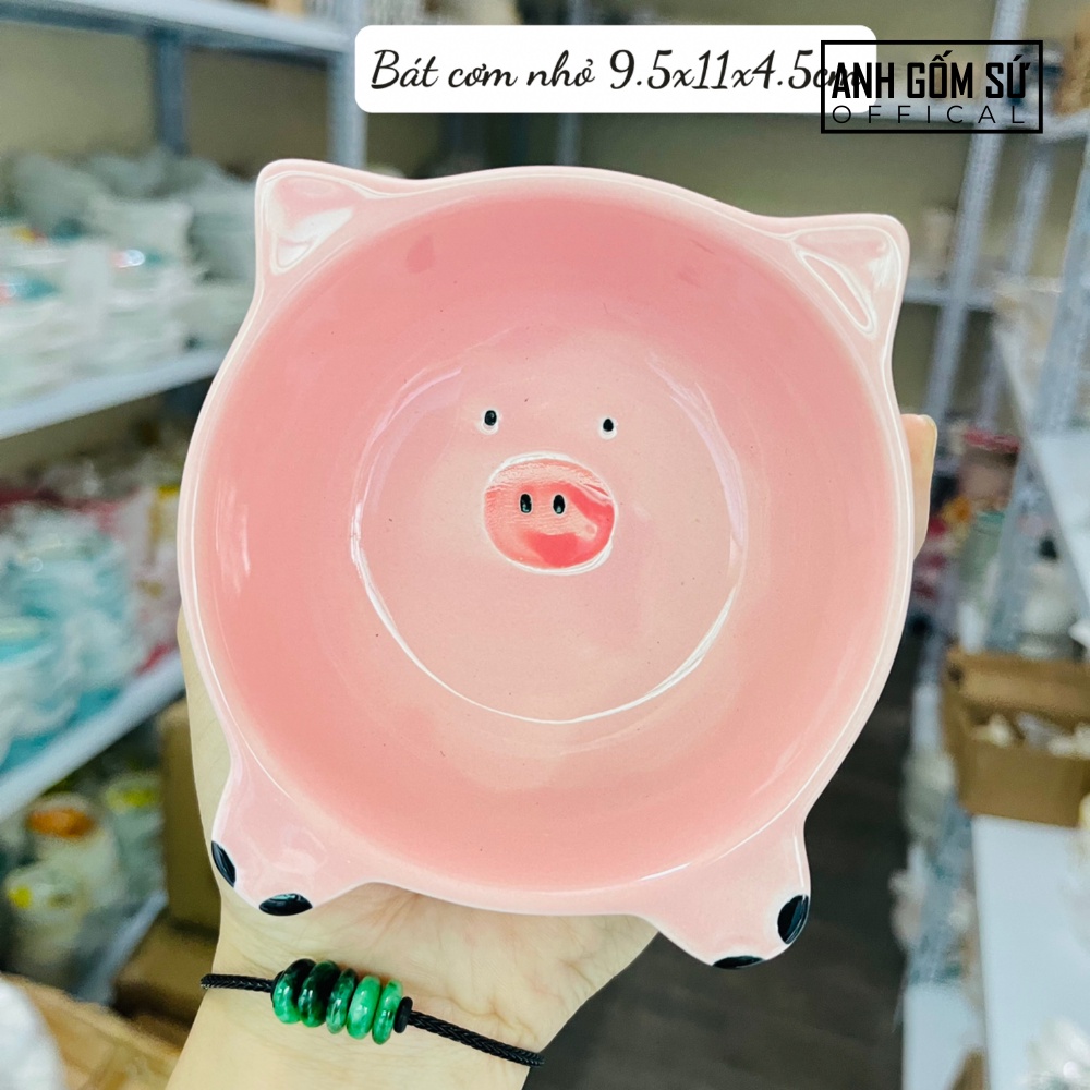 Bát gốm sứ mini, bát ăn dặm kiểu nhật cao cấp cho bé