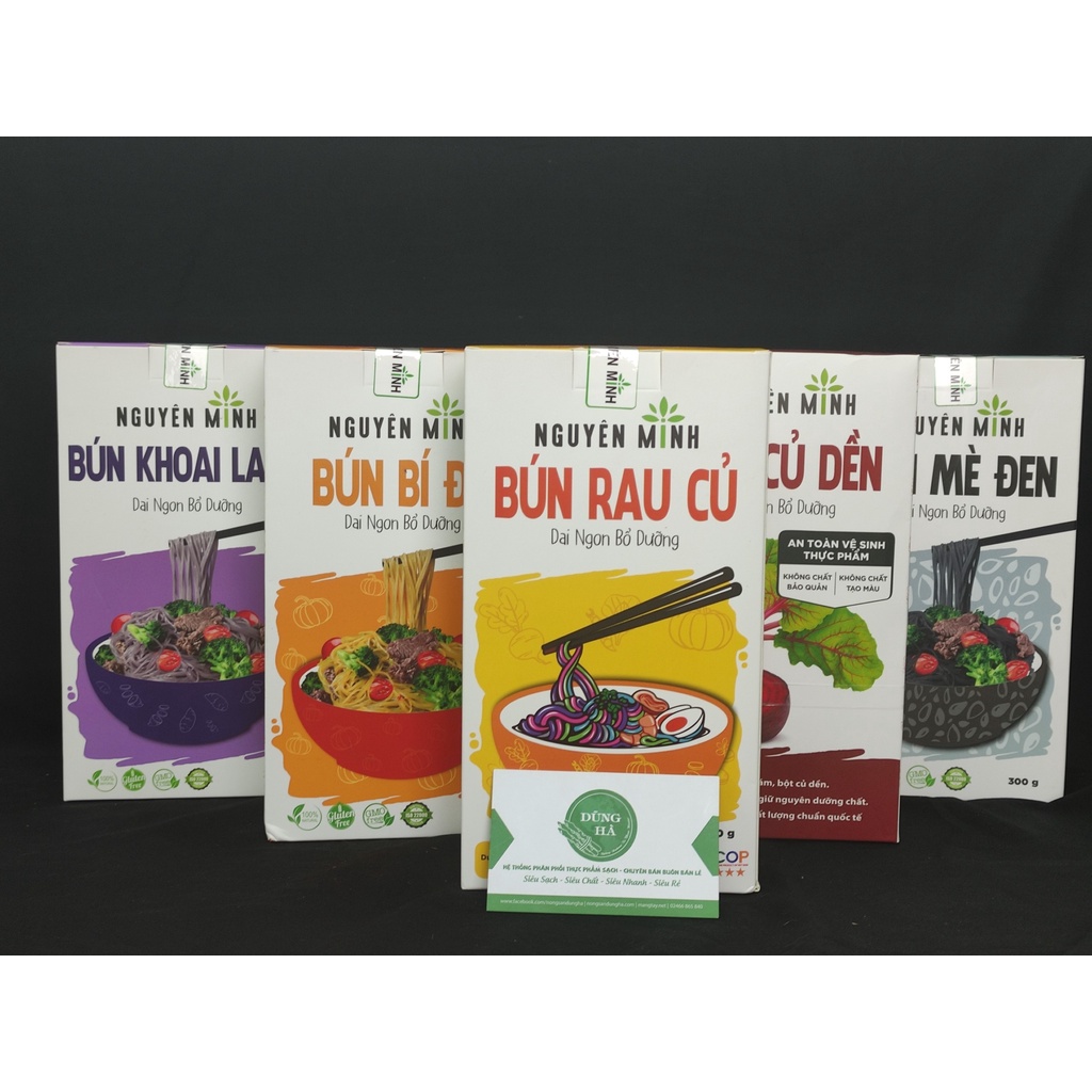 Mì rau củ tự nhiên hữu cơ Nguyên Minh thơm ngon, giàu dinh dưỡng hộp 300g