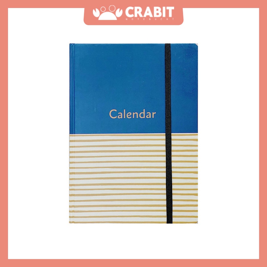 Sổ Crabit Planner - Bìa xanh sọc vàng