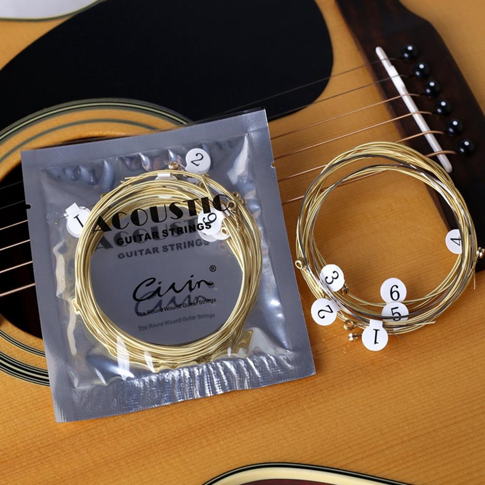 Set 6 Dây Đàn Guitar Lõi Thép Lục Giác Thông Dụng 6 Món