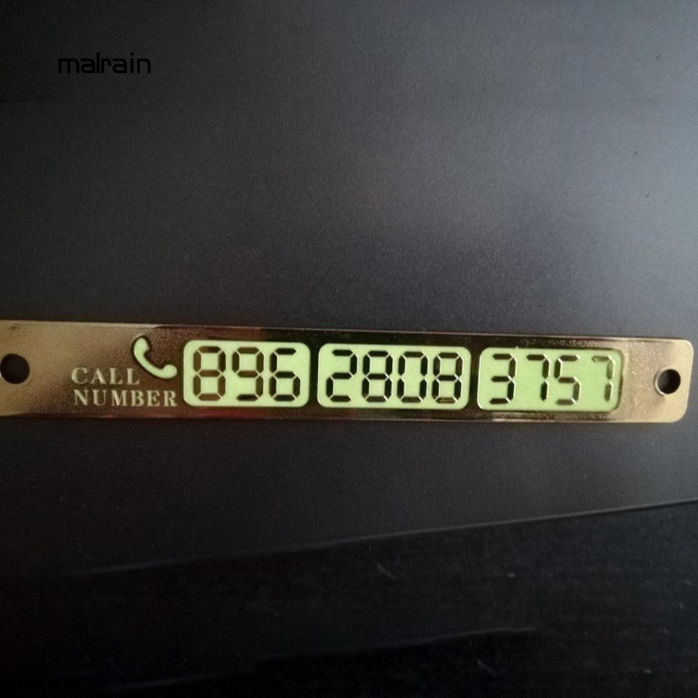 Biển ghi số màu phát quang cho ô tô khi đậu xe