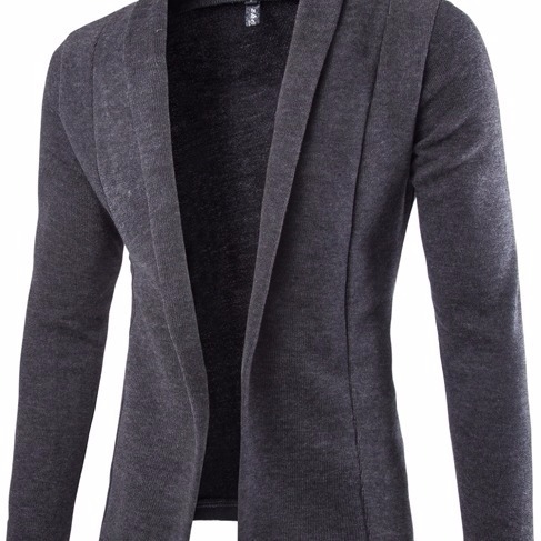 Áo khoác Cardigan dệt kim tay dài dáng ôm thời trang cho nam giới