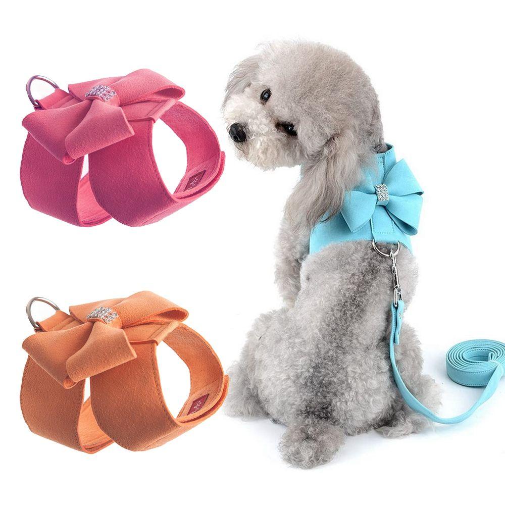 Dây Dắt Chó AUGUSTINA Lấp Lánh|Vòng Cổ MềM MạI Cho Thú Cưng Chihuahua Yorkie