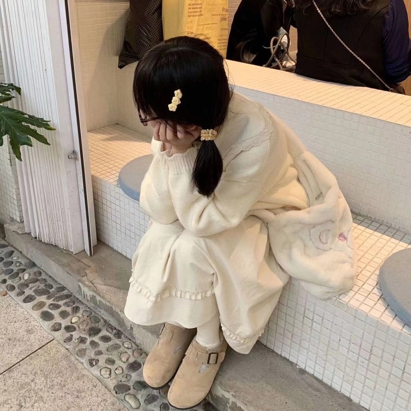 Chân Váy Chữ A Dài Qua Gối Lưng Cao Phong Cách Nhật Bản Mới