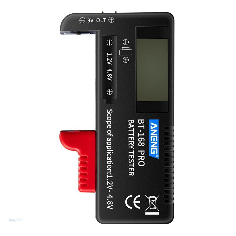 Thiết Bị Kiểm Tra Pin Bonjour Bt-168 Pro 1.2-4.8v Aa / Aaa / C / D Mini 18650 16340 14500 10440
