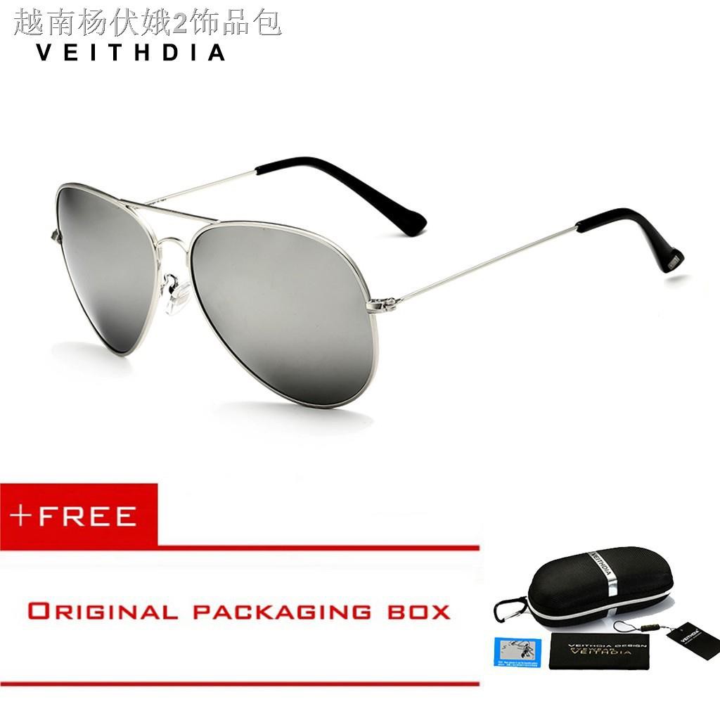 kính nữ❂Kính mát phân cực thời trang sành điệu cho nam thương hiệu Veithdia