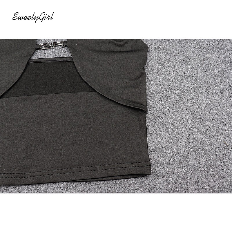 Áo Tank Top Hở Lưng Màu Trơn Dáng Ôm Thời Trang Quyến Rũ Cho Nữ